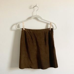 Banana Republic Suede skirt with side zipper